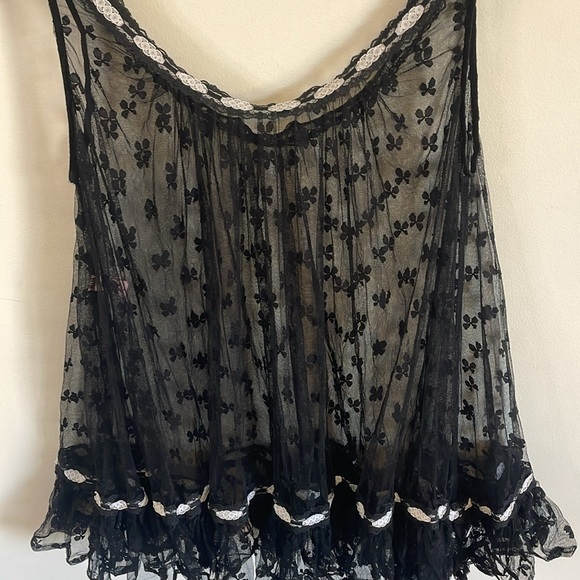 Y2K Agent Provocateur Nightie Alt SM Black Lace Romantic Bow Intimate Lingerie - Picture 11 of 16